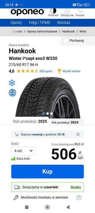 Opony zimowe Hankook