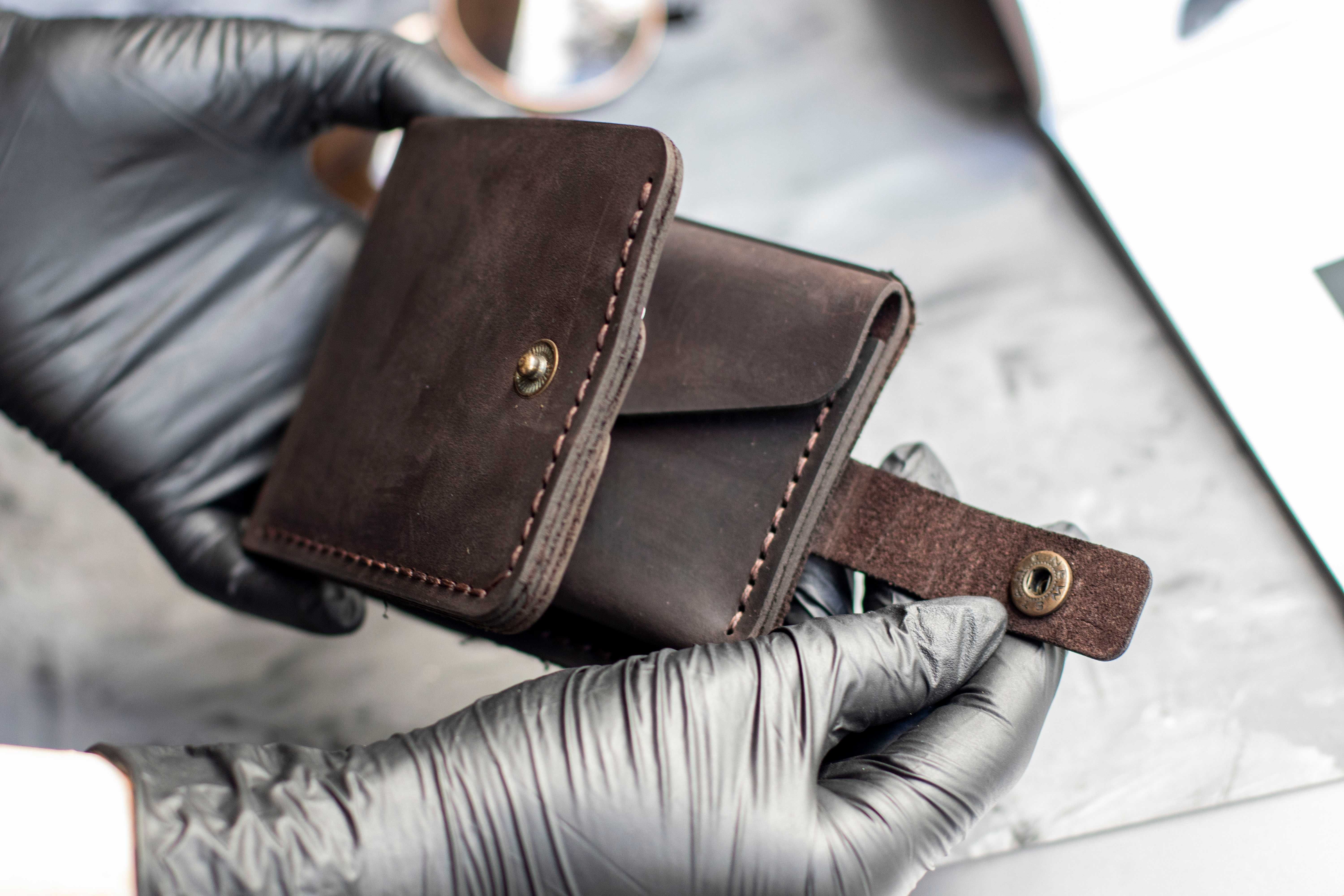 Кожаный кошелек Comfort портмоне из натуральной кожи коричневый