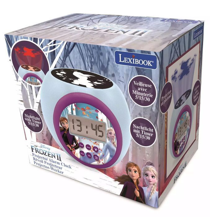 Budzik cyfrowy Frozen z projektorem i timerem RL977FZ. Lexibook