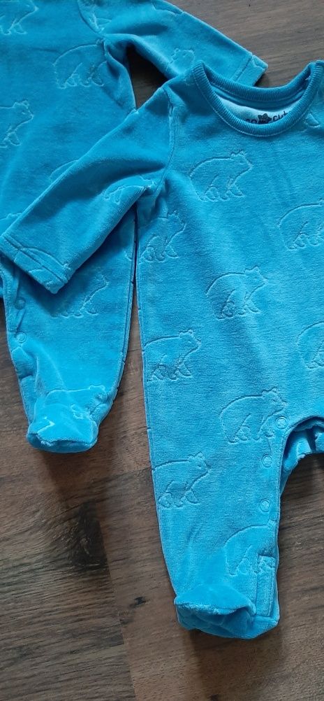 Pajace niemowlęce 2-pak, new born, rozm. 56cm, bliźnięta, kombinezon,