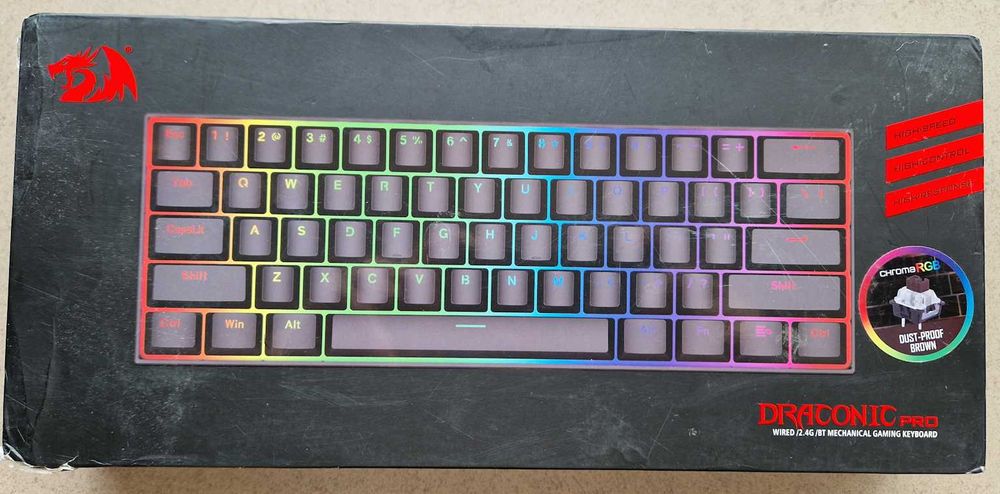 Teclado mecânico gaming Redragon Draconic K530