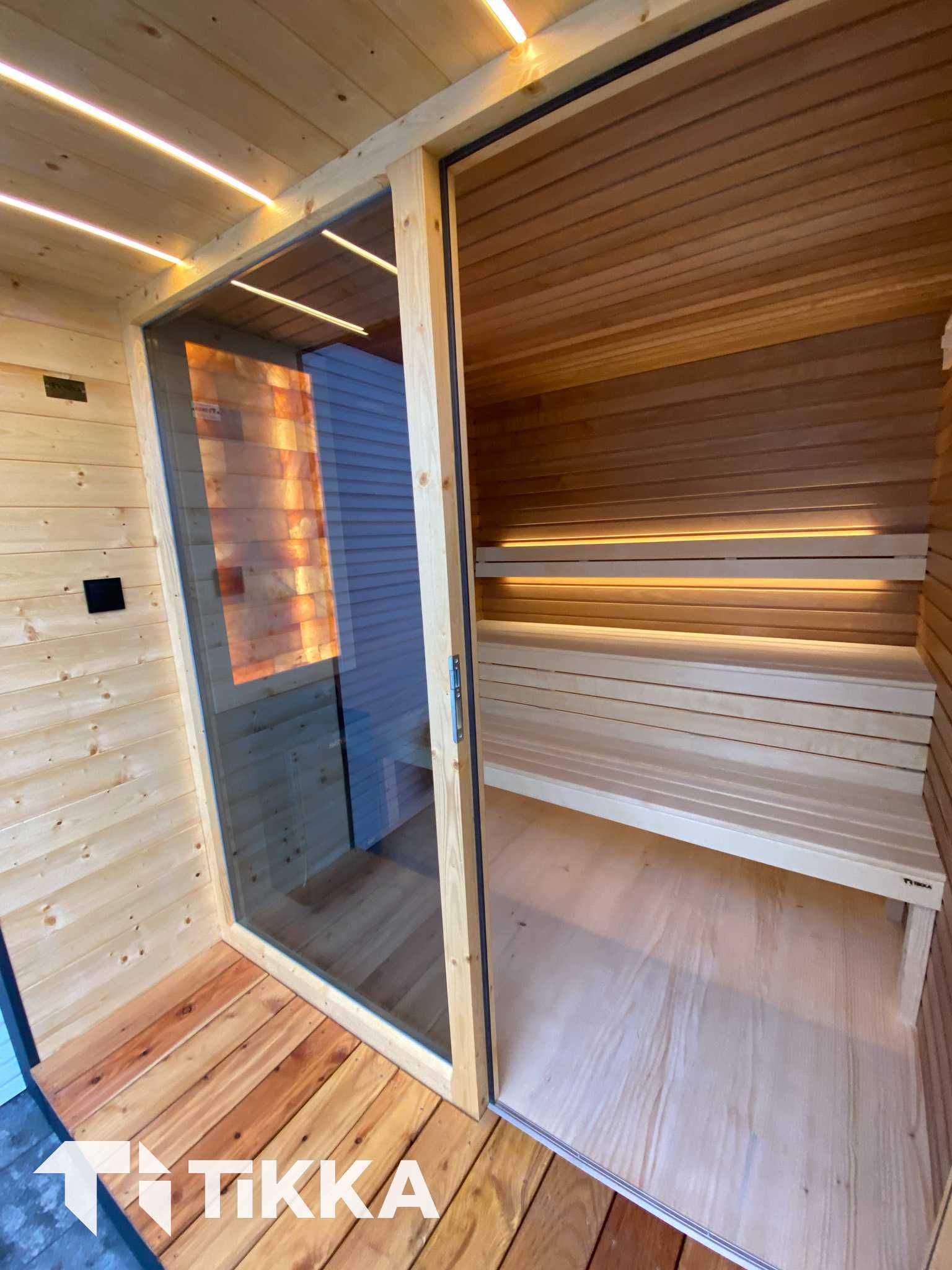 Sauna fińska zewnętrzna z Wyposażeniem i WiFi Wysoka jakość