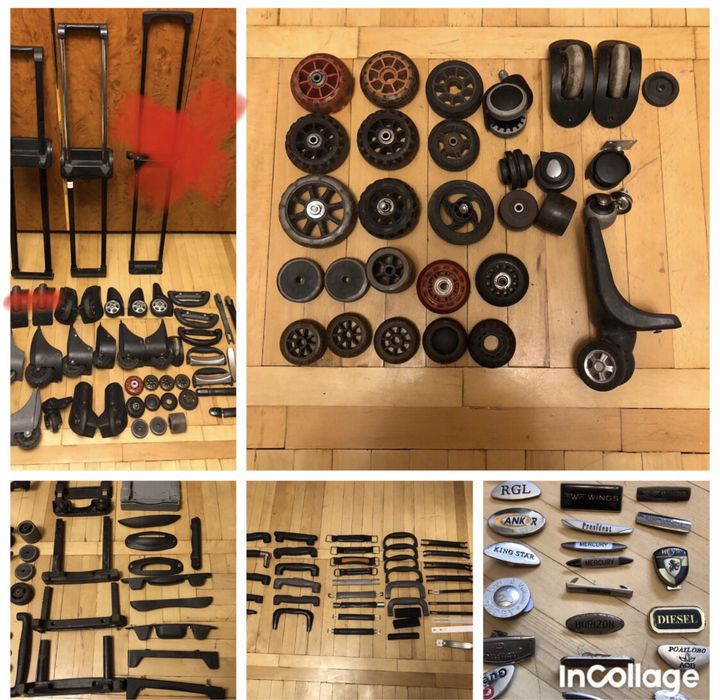 Запчастини для валізи-чемодана,колеса,ручки ,ніжки