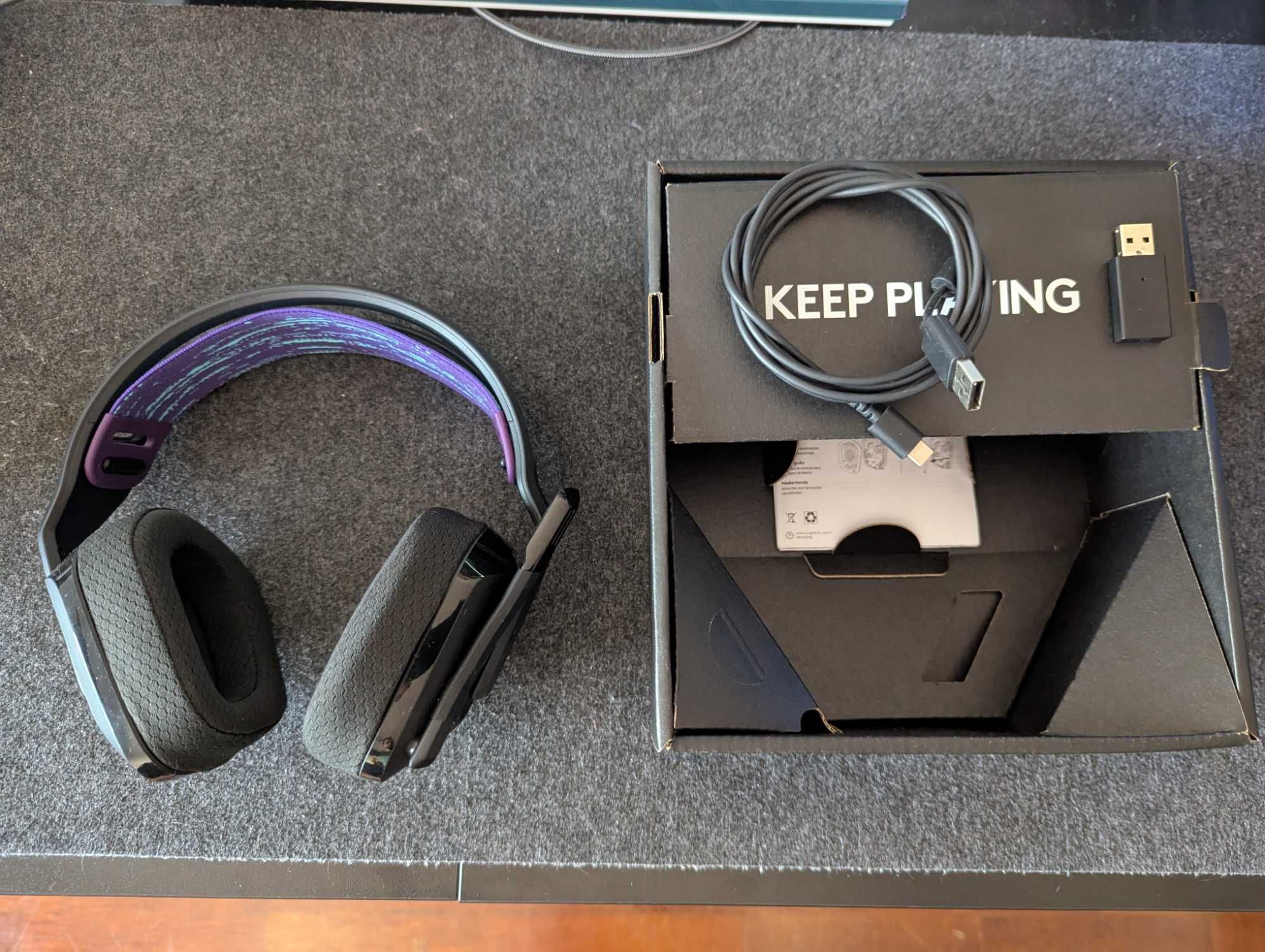 Headset Logitech G535 Lightspeed Wireless Gaming Preto