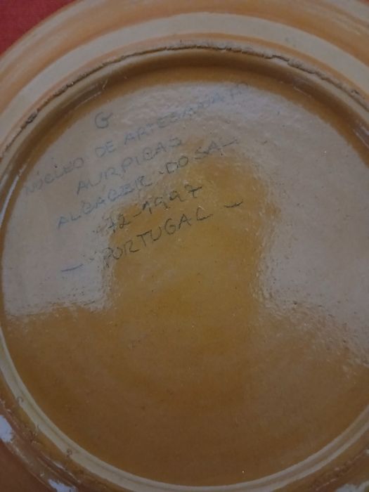 Prato de Barro com Pintura