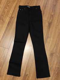 Czarne Spodnie Jeans 34/32