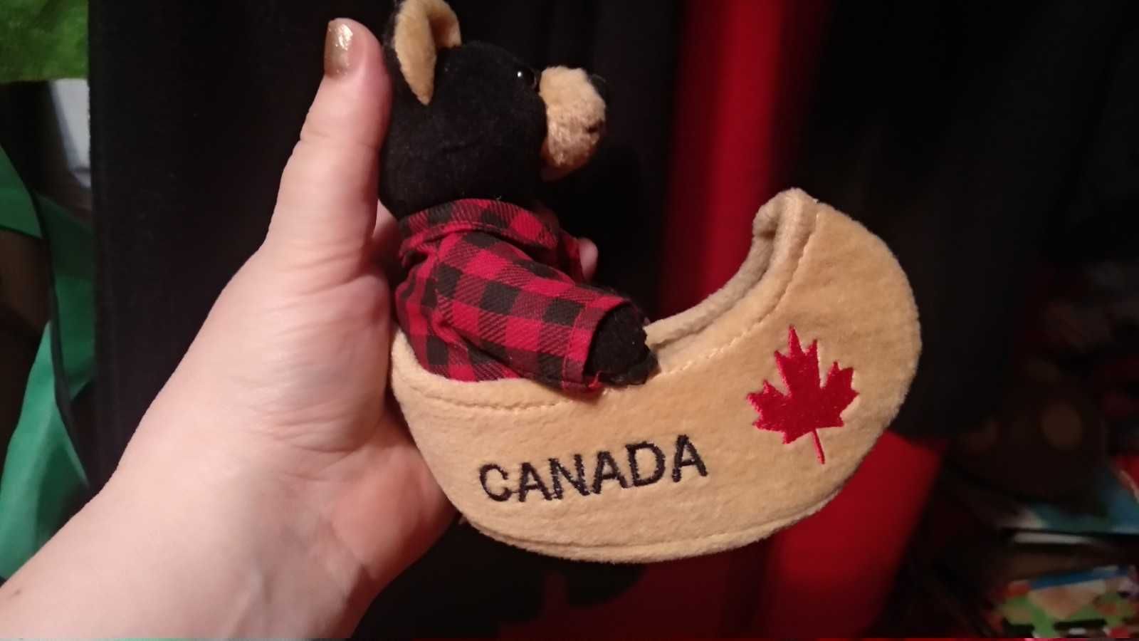 мягкая игрушка медведь мишка каноя Канада Canada флаг кленовый лист