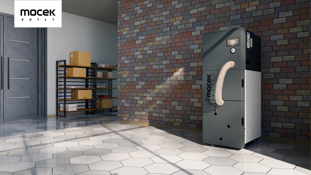 Kocioł na pellet, Drewno Moceko OXYPELL 12kW, piec dotacje OD RĘKI ZUM
