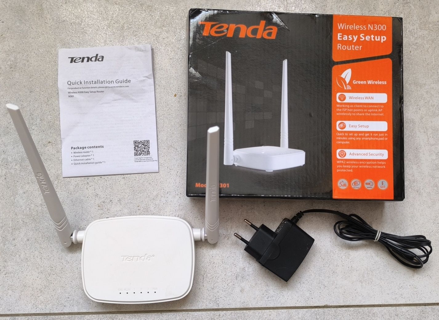 Router Tenda N301, 300 Mbit, 2.4 Ghz