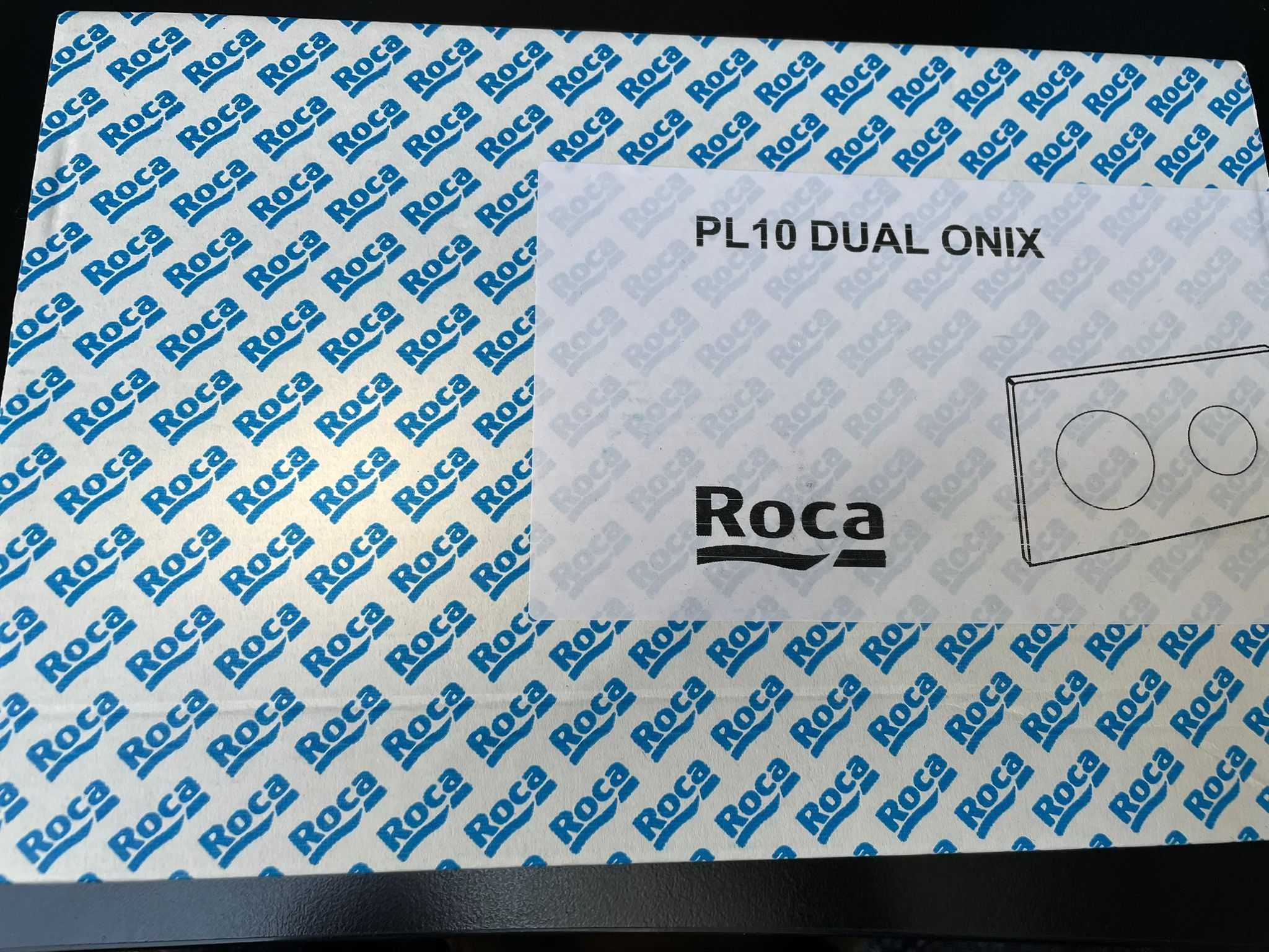 ROCA PL10 ONE - Przycisk podwójny, kolor onyks