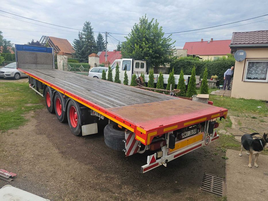 naczepa platforma fruehauf GABARYTKI kogut bardzo mocna 13.60m