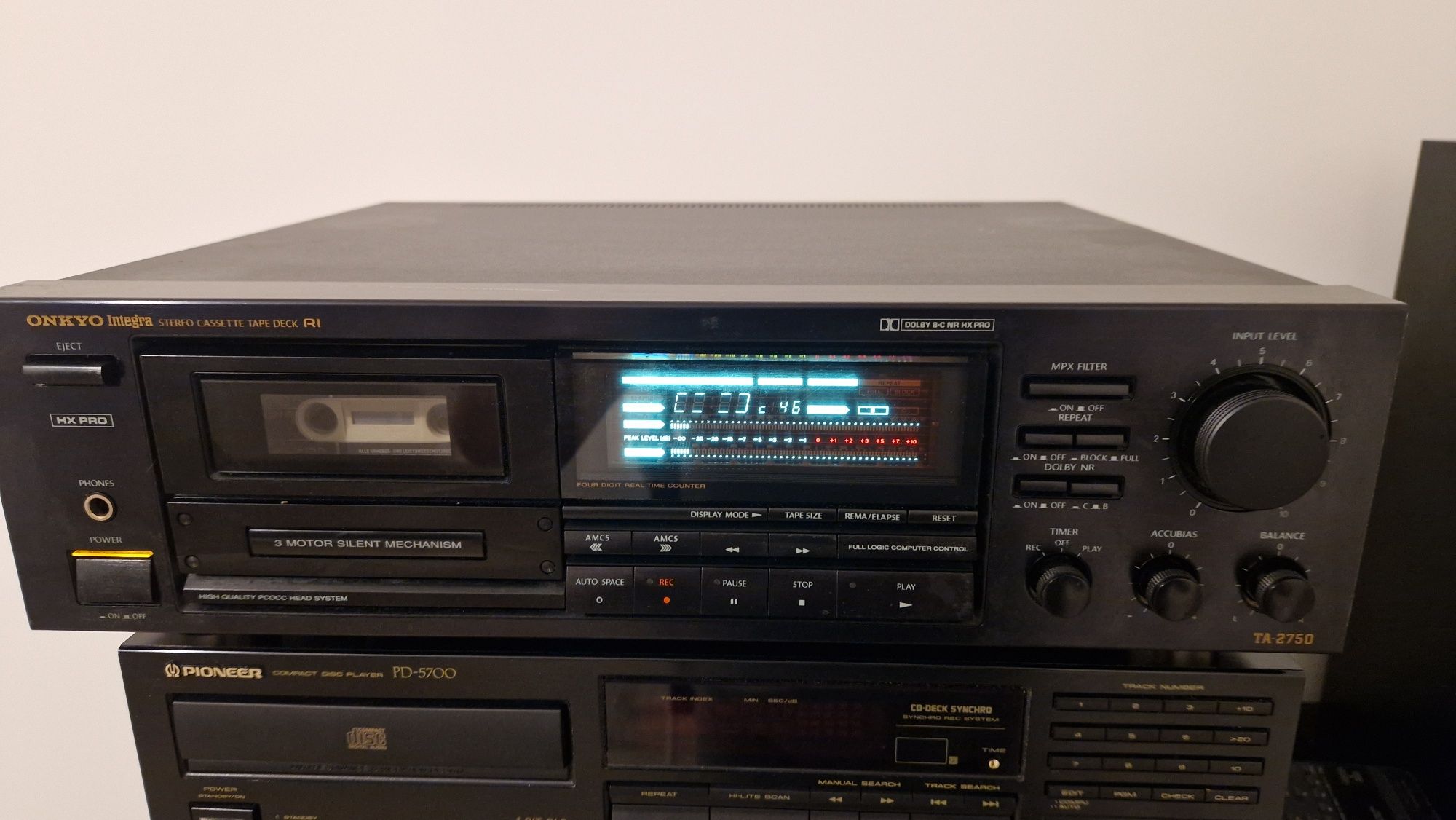 Amplituner kaseciak CD Onkyo DX-6830 TA-2830, TX-9031RDS TA-2750