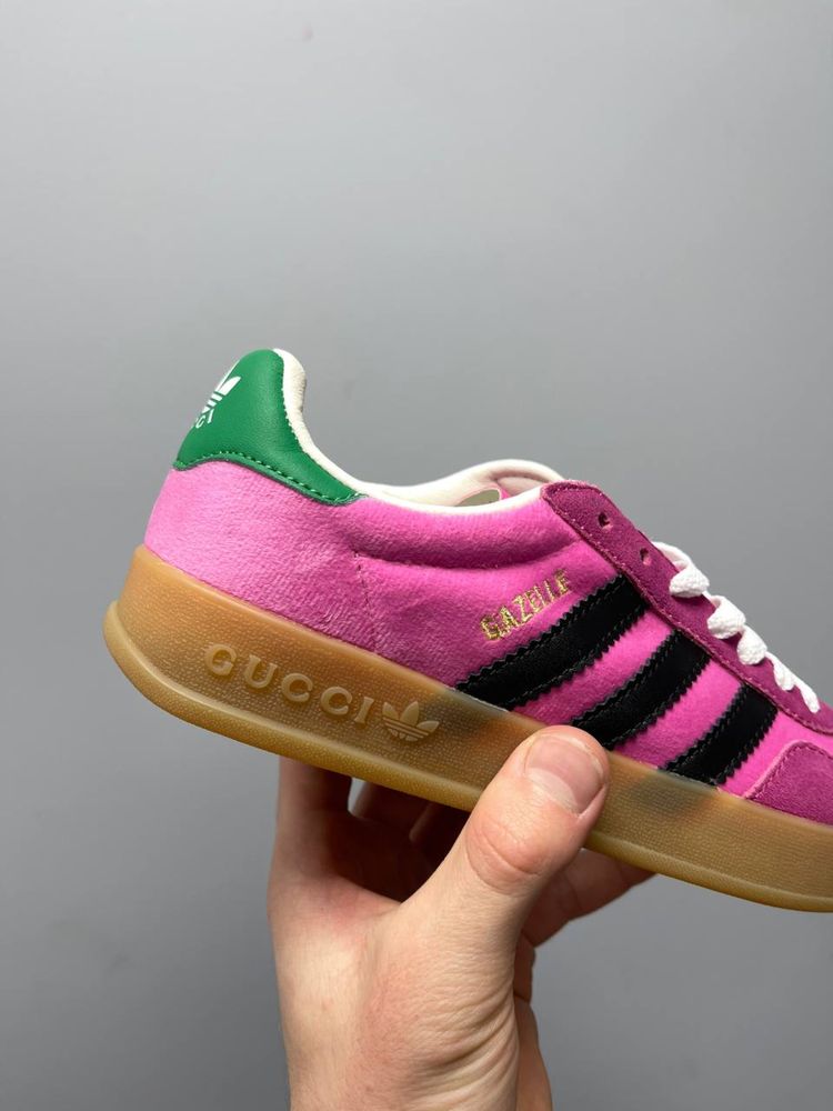 Sneakersy Adidasy x Gucci neon pink