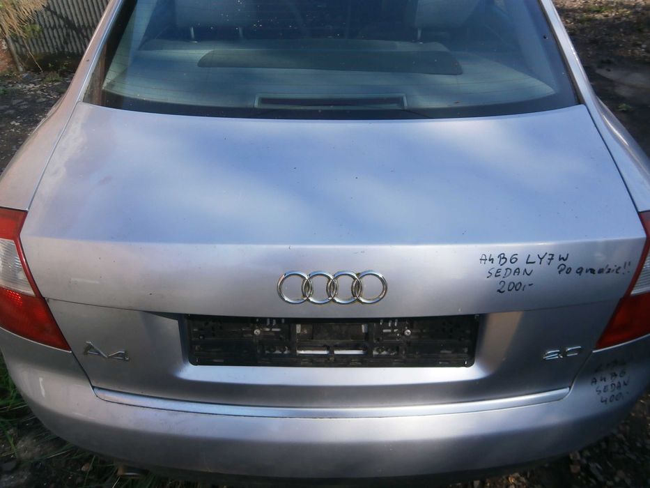 audi A4 B6 sedan zderzak tył tylny srebrny LY7W