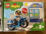 Lego Duplo Motocykl Policyjny 10900 + Holownik 10883