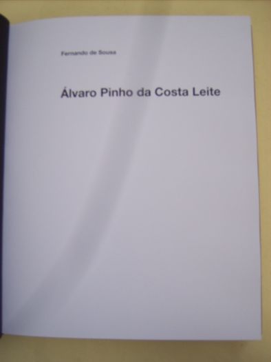 Álvaro Pinho da Costa Leite - Biografia de Fernando de Sousa