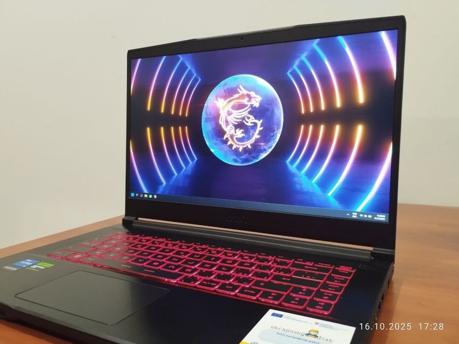 Ігровий ноут MSI Thin GF63 • i5-12450H•RTX 3050•16GB RAM•SSD 512GB+1TB
