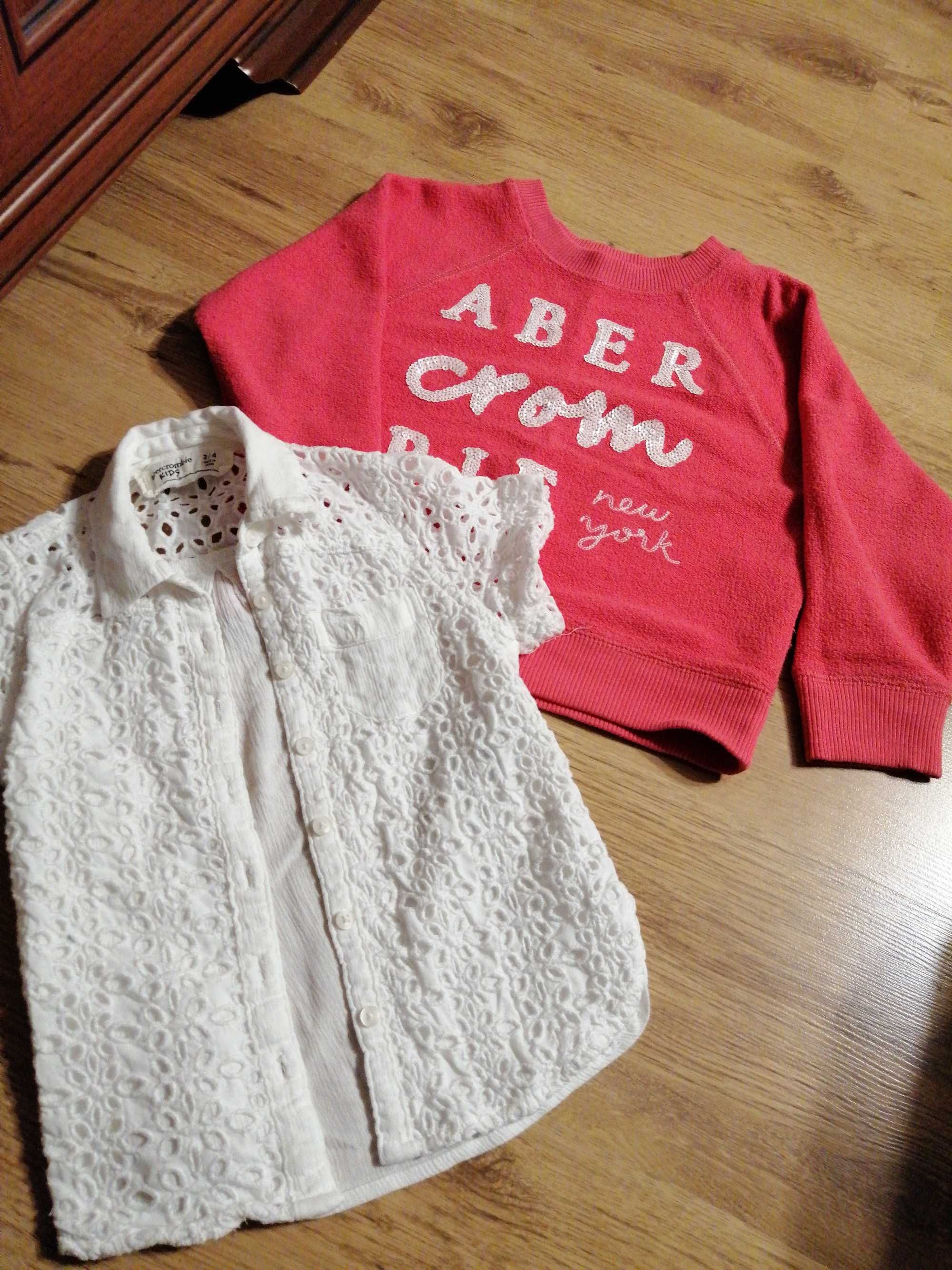 Bluza i koszula abercrombie 3/4lata dziewczynka