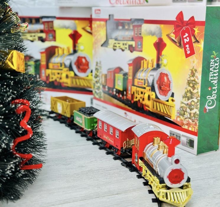 Різдвяний поїзд з музикою новорічна залізниця