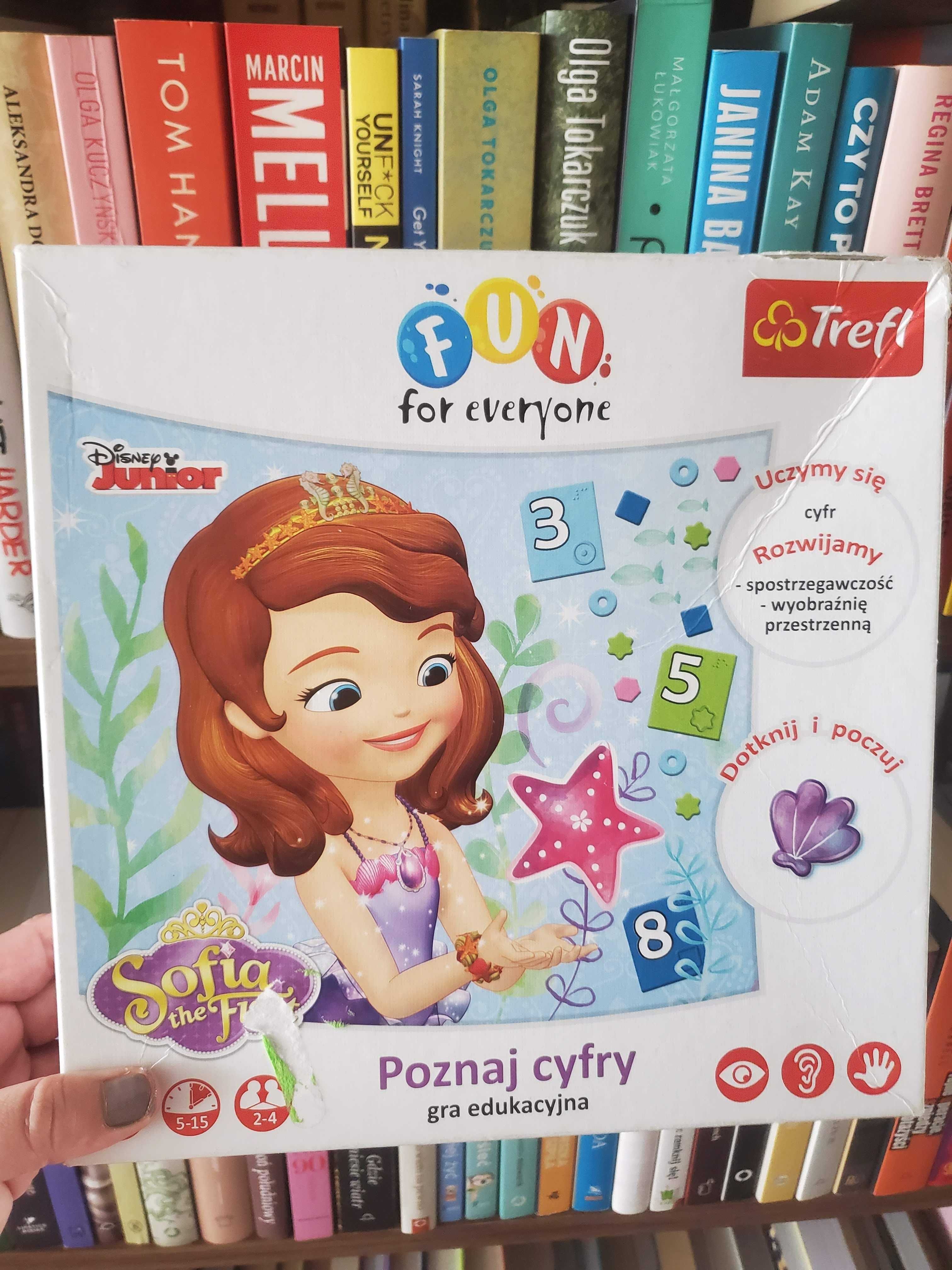 Sofia the First Trefl poznaj cyfry gra edukacyjna