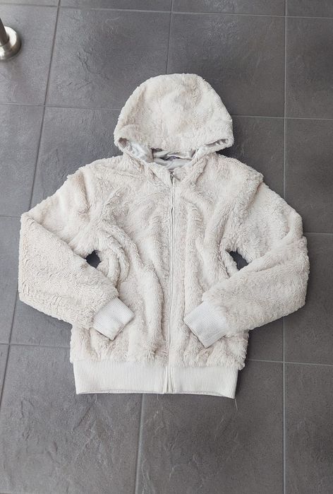 Kurtka bluza miś futerko kaptur XS 34