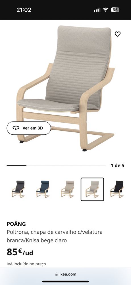 Poltrona IKEA Vermelha