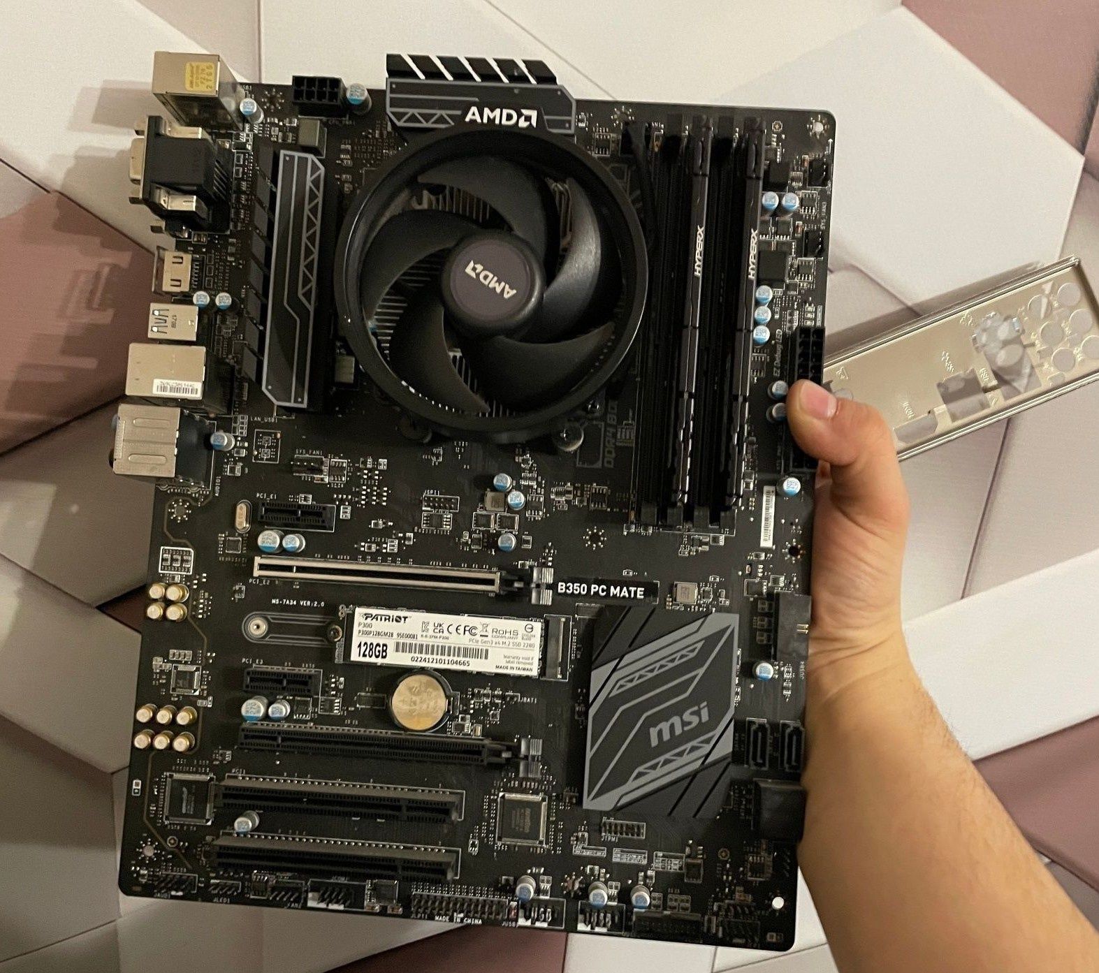 Комплект Ryzen 5 3600/MSI B350 PC Mate/16gb