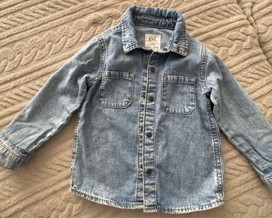 Джинсова сорочка для хлопчика 86 см