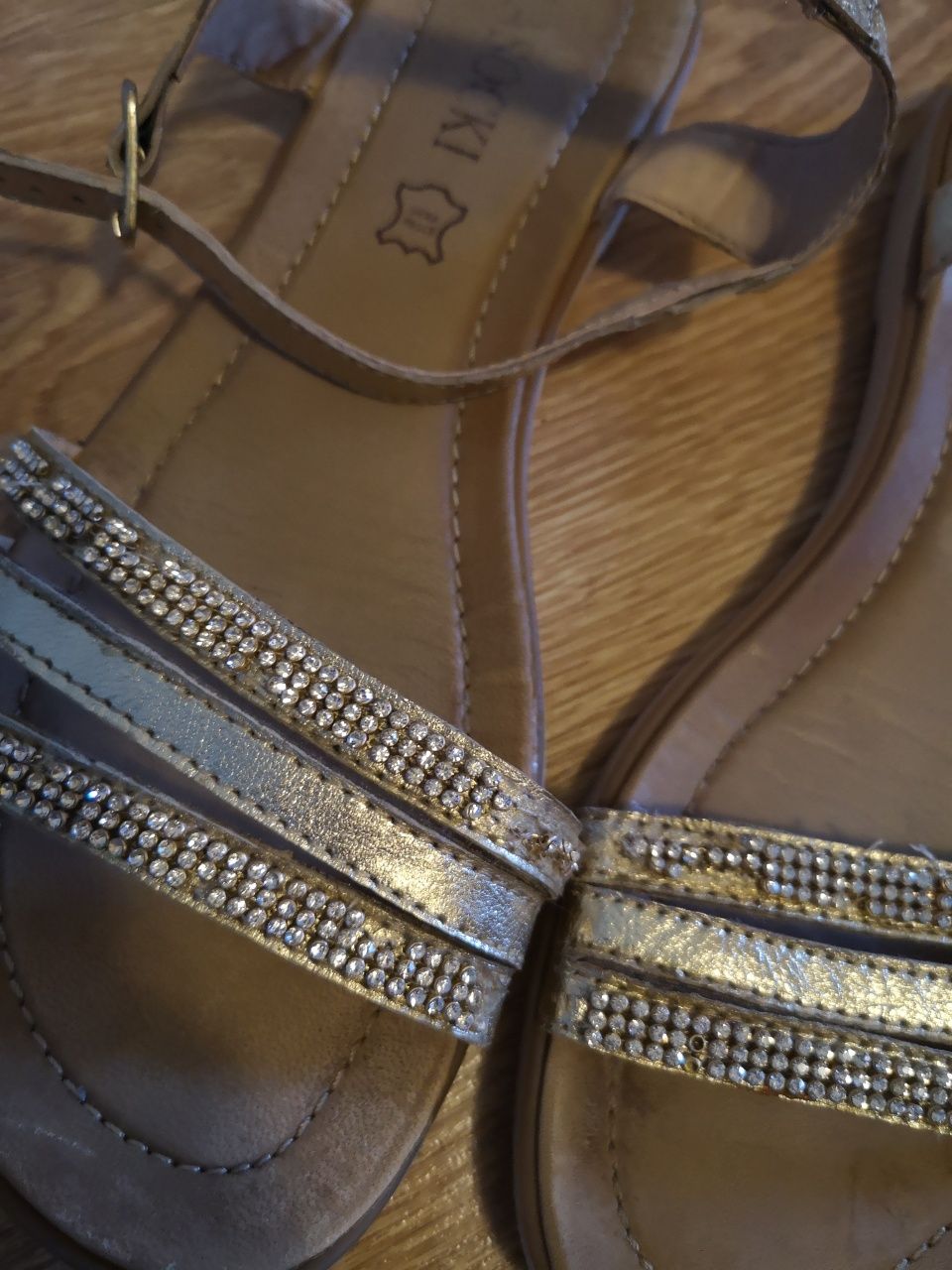 LASOCKI r. 36/37 ok. 23,5 cm skóra sandały sandałki
