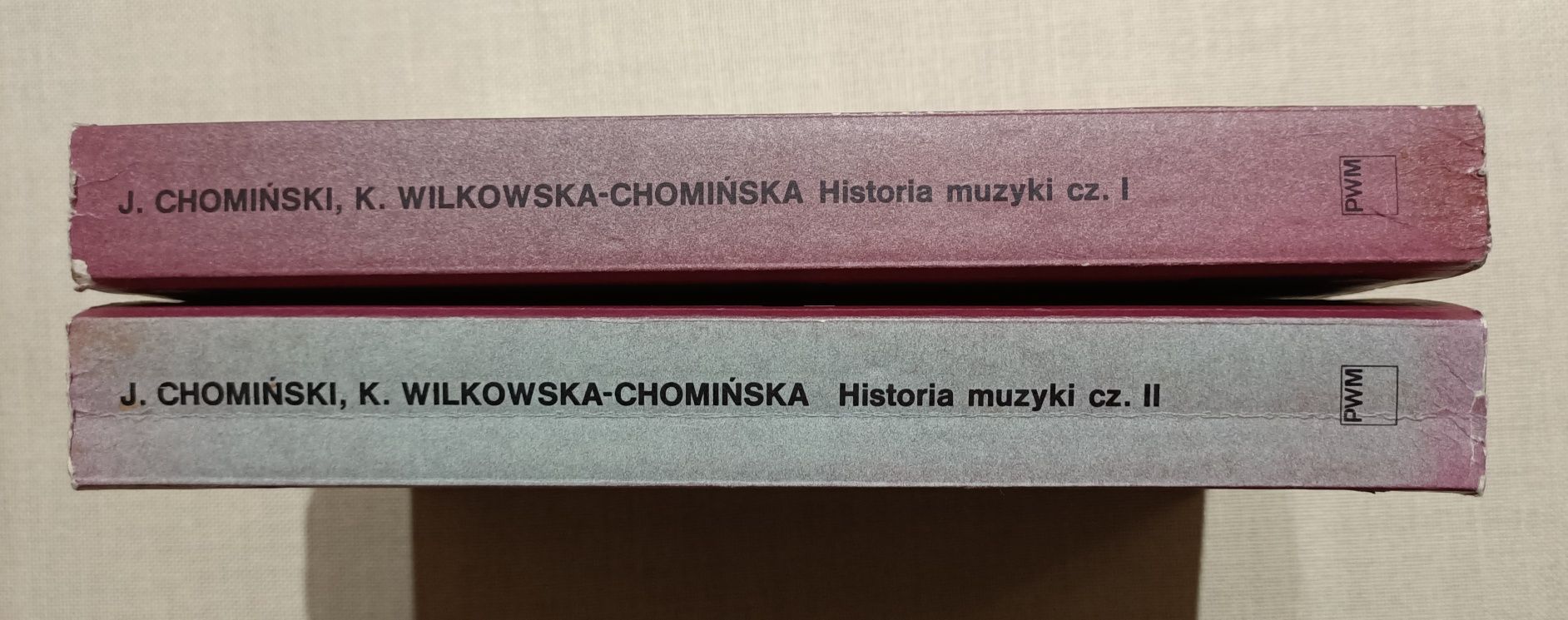 Książka: Historia muzyki Cz.1-2 J. Chomiński, K. Wilkowska-Chomińska