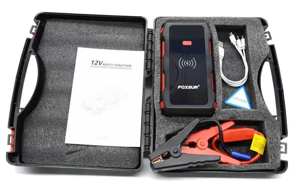 Mocny Jump Starter BOOSTER Rozruch PowerBank Ładowarka 39800 mAh 1200A