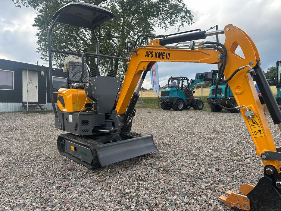 Minikoparka APS KME 10 Skrętne Ramię Łyżki NOWA DOSTAWA 2025r. NOWA