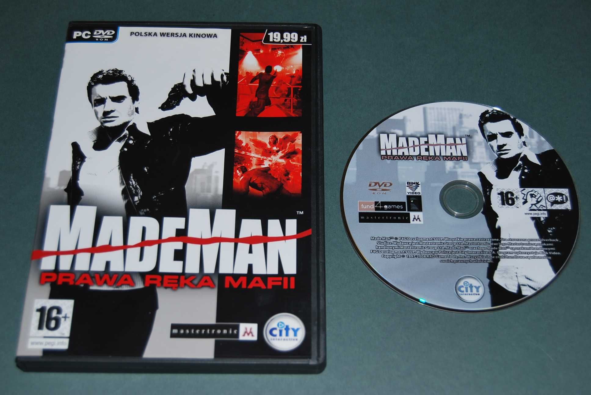 MadeMan Prawa Ręka Mafii Gra na PC Retro 2008r