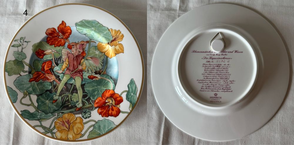 Вінтажні тарілки із колекціі квіткові феі Vlleroy&Boch