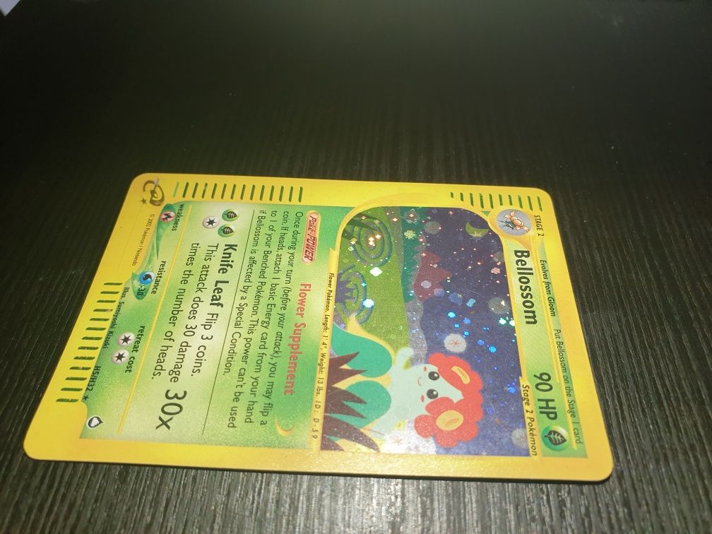 Karta pokemon Bellossom holo aquapolis