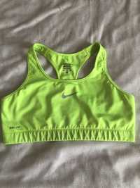 Zielony neonowy top damski nike