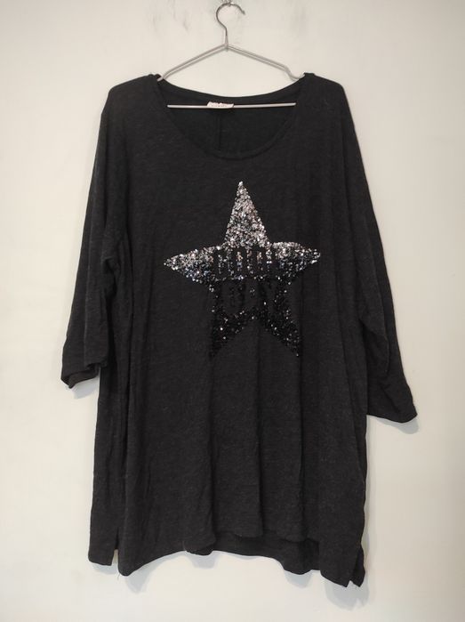 Bluzka z cekinami C&A wiskoza