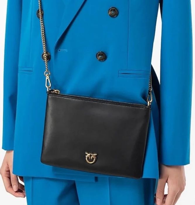 Pinko Torebka Mała Czarna | Skóra Naturalna / nowa z metką