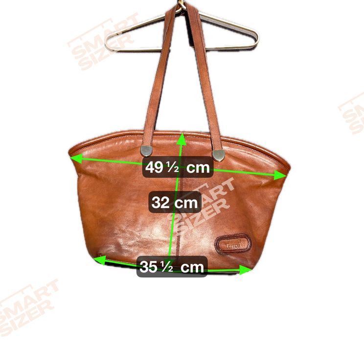 Torresi lucio велика шкіряна сумка шопер вінтаж коричнева