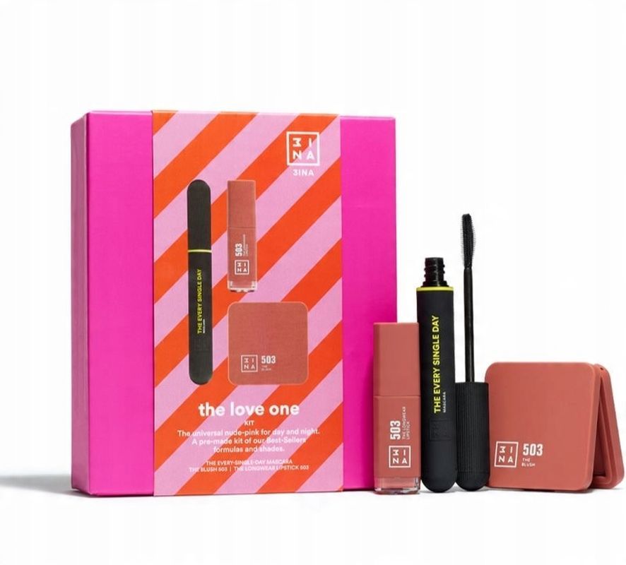 3ina Kit The Love One zestaw do makijażu w opakowaniu prezentowym.