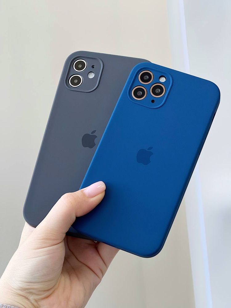 Силіконовий чохол iphone 11 Квадратні квадратные бортики 12 шт