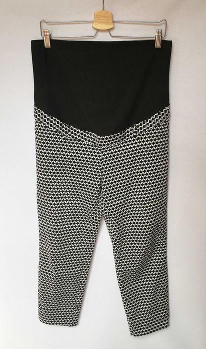 Spodnie Ciążowe H&M Mama Wzory XL 42 Eleganckie BOob Mum Mom