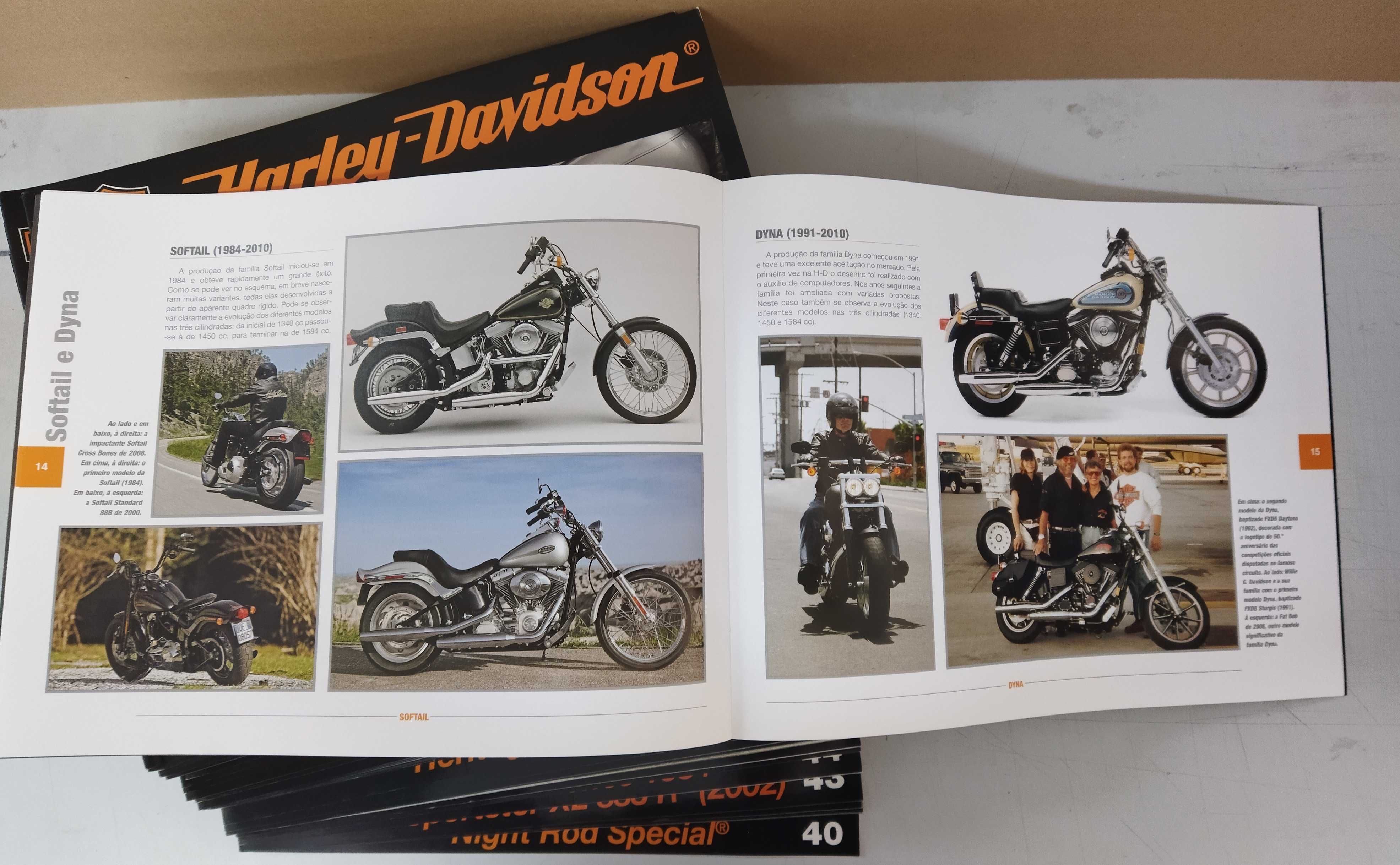 Harley -Davidson.  Lote 48 Fascículos como novos. Planeta DeAgostini