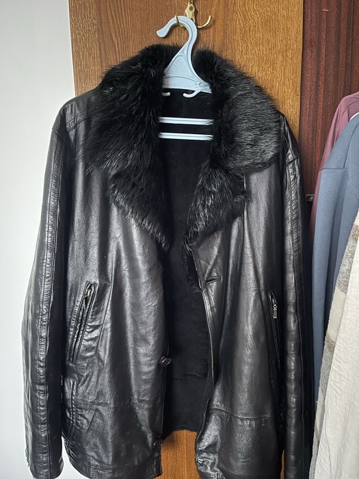 Куртка шкіряна натуральна чоловіча XXL