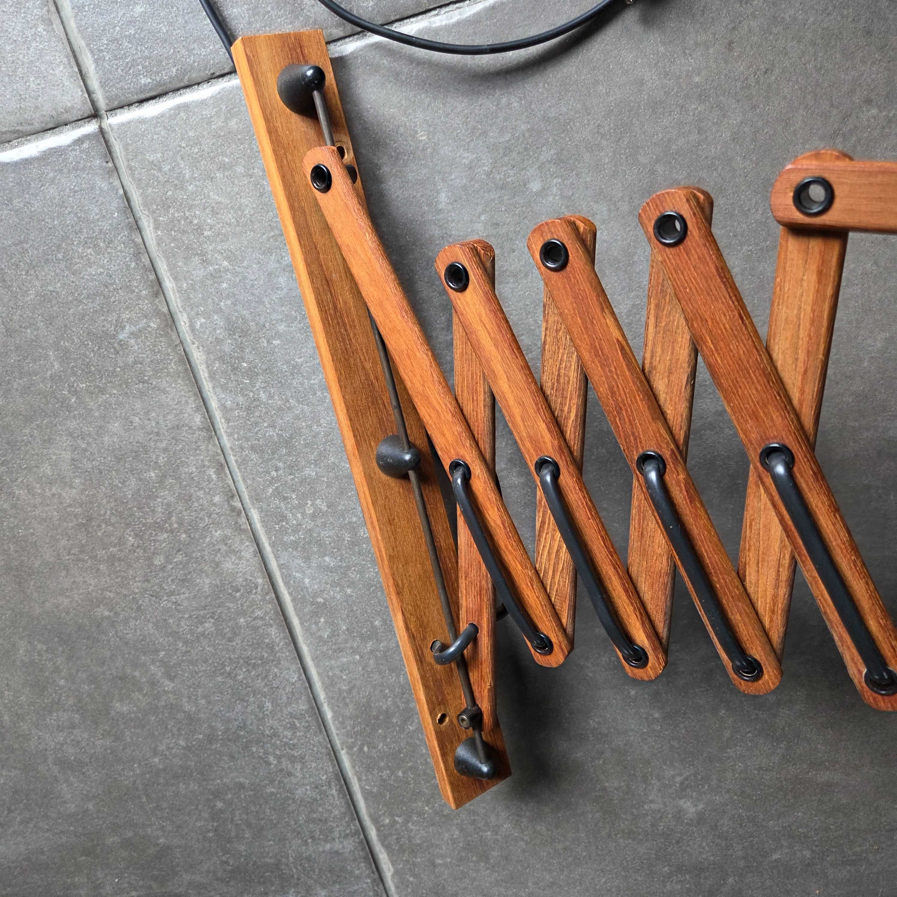 Kinkiet lampa nożycowa design duński lata 60
