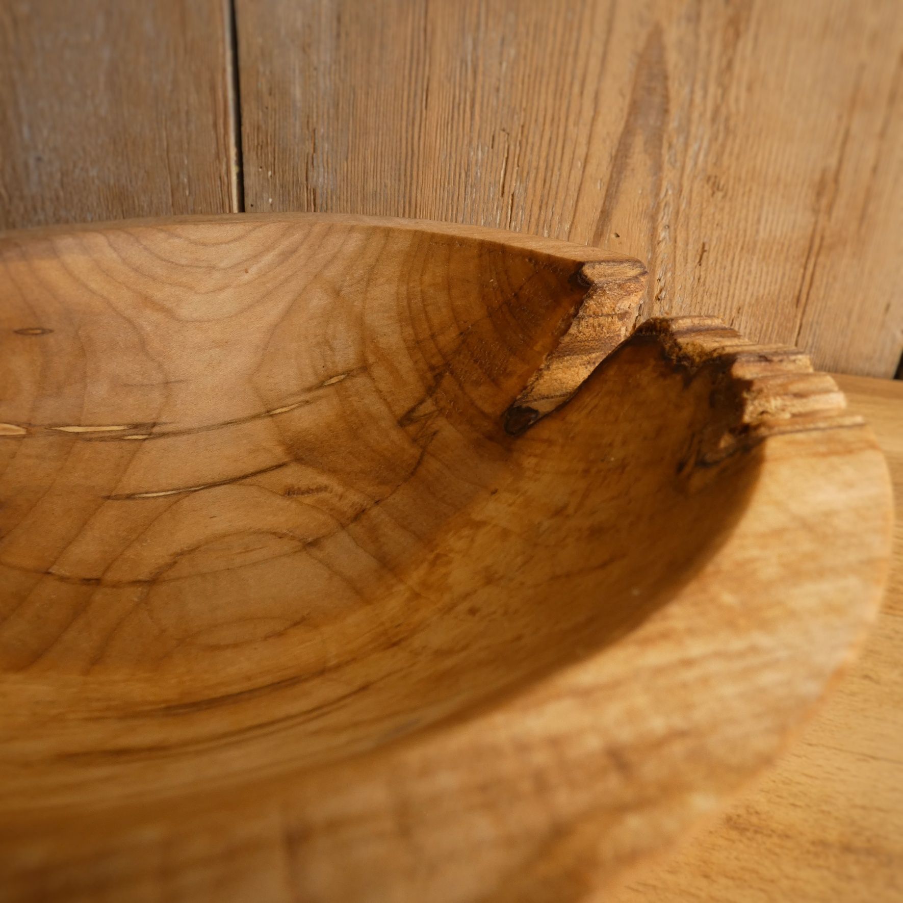 Miska misa drewniana klon handmade wooden bowl boho rękodzieło etno