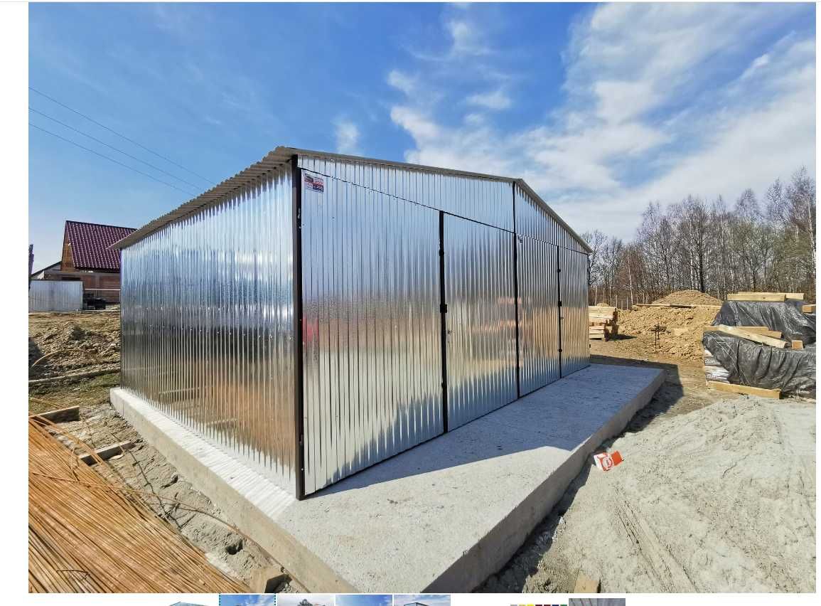 Garaż blaszany 6x5 Blaszak Hala Wiata Garaże blaszane 7x5 6x8 4x6 Raty