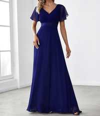 Нова вечірня сукня плаття синього кольору розмір XS S з біркою максі