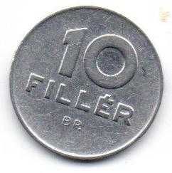 Монета 10 филлеров, 1984г. Венгрия