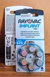 baterie 675 rayovac implant pro+ , 60 sztuk data min 2027
